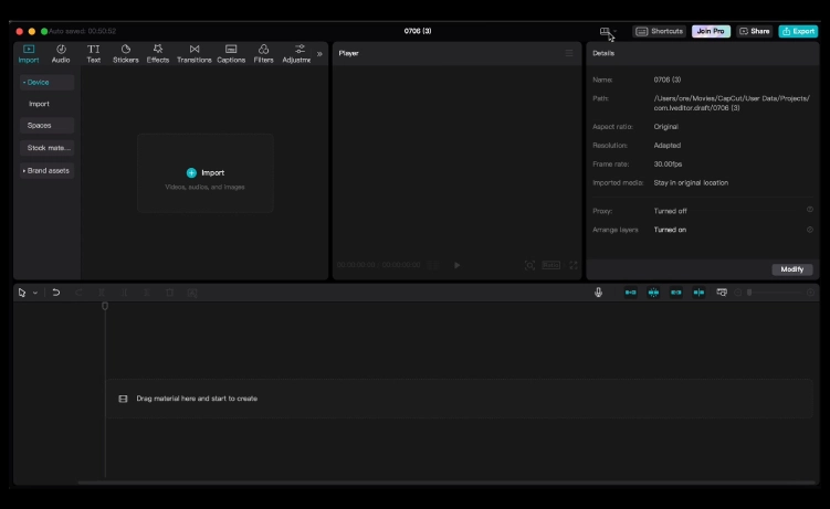 CapCut Screenshot